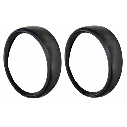 ARO FAROL FUSCA/KOMBI 1 FURO PLÁSTICO PRETO PAR