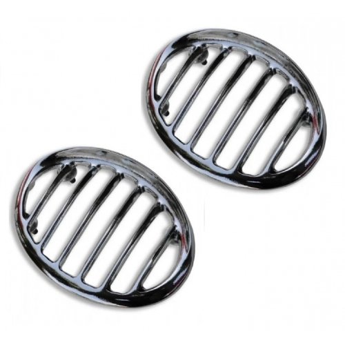 GRADE BUZINA FUSCA CROMADA LUXO PAR