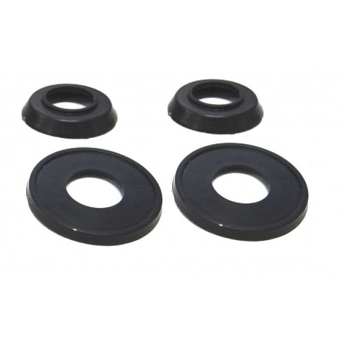 ROSETA MAÇANETA FUSCA 71 A 77 PLÁSTICO PRETO KIT