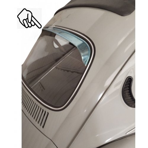 DEFLETOR AR (CALHA) VIGIA TRASEIRO FUSCA INOX