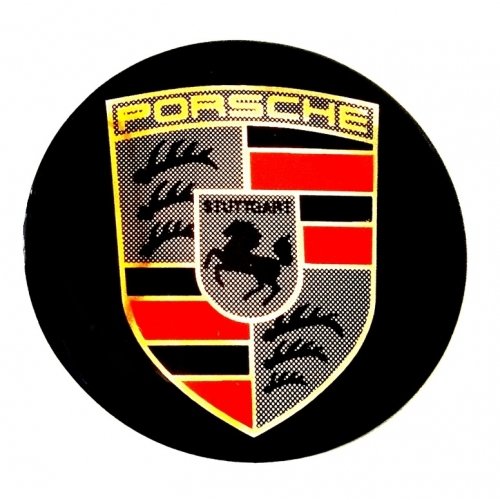 ADESIVO PORSCHE 8,5CM RESINADO