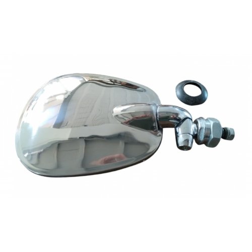 RETROVISOR RAQUETE ORIGINAL CROMADO DIREITO