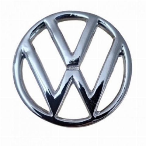 EMBLEMA METAL CROMADO VW BRASILIA E VARIANT DIANTEIRO