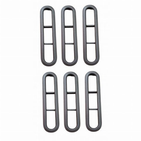 MOLDURA SAIDA AR VIDRO TRASEIRO PLÁSTICO MARROM (KIT)