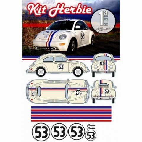 ADESIVO FUSCA HERBIE COMPLETO