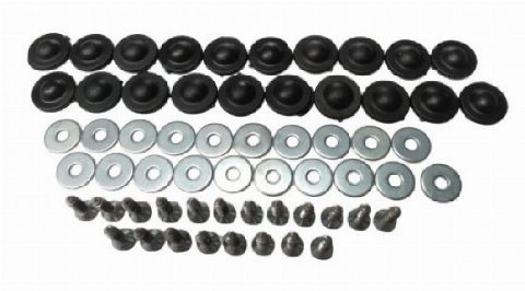 PARAFUSO FORRAÇÃO PORTA KOMBI PRETO KIT