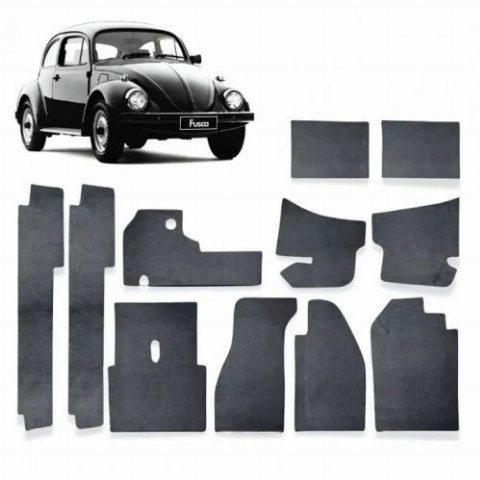 FORRAÇÃO INTERNA FUSCA CARPETE GRAFITE JOGO