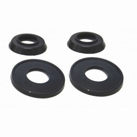 ROSETA MAÇANETA FUSCA 71 A 77 PLÁSTICO PRETO KIT