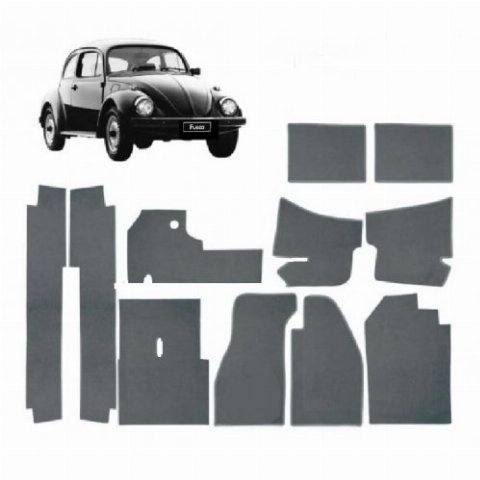 FORRAÇÃO INTERNA FUSCA CARPETE CINZA JOGO