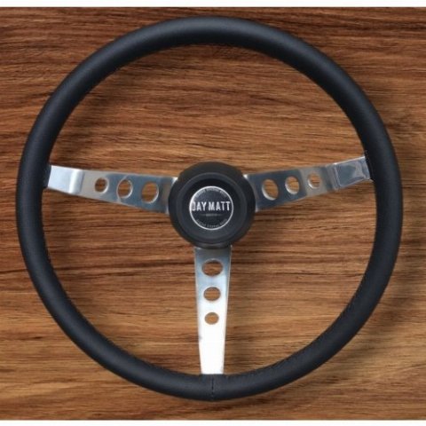 VOLANTE GT COURO PRETO/CROM 77 A 96 JAY MATT