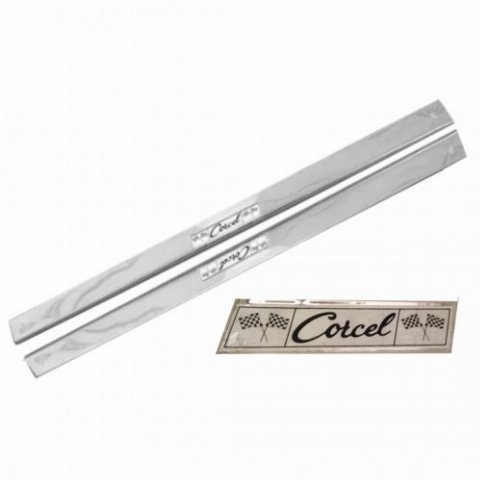 ESTRIBINHO INOX CORCEL (SOLEIRA DA PORTA) PAR