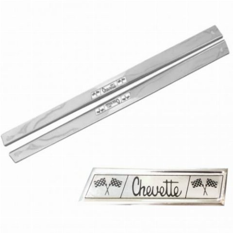 ESTRIBINHO INOX CHEVETTE (SOLEIRA DA PORTA) PAR