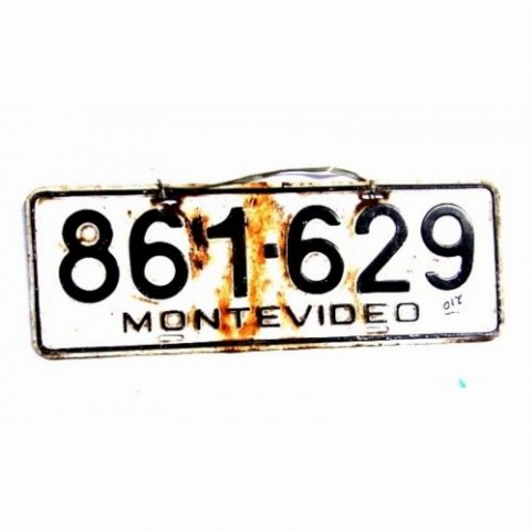 PLACA ANTIGA MONTEVIDEO 629