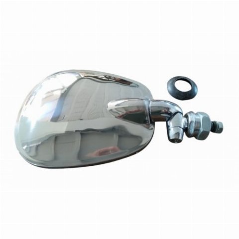 RETROVISOR RAQUETE ORIGINAL CROMADO DIREITO